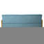Canapé de salon bleu style Mid-Century en tissu, 80,5 cm (H) x 181 cm (L) x 77,5 cm (P), élégant avec pieds évasés, 77,5 cm (P) x 80,5 cm (H), mobilier luxueux