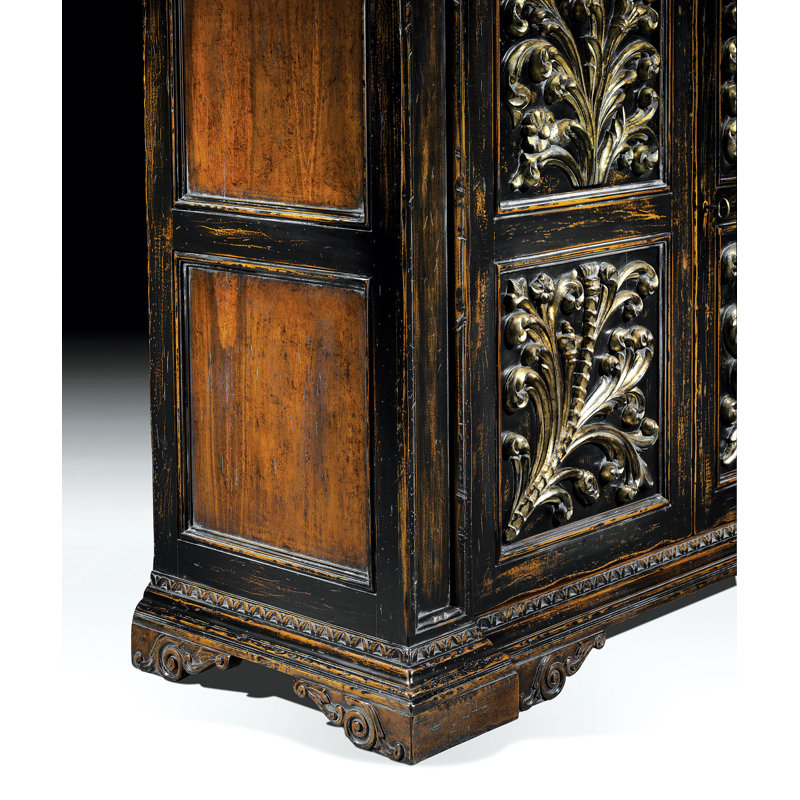 71" Wide Walnut Wood Sideboard