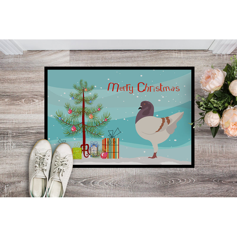Seville Non-Slip Christmas Outdoor Doormat, Rectangle 1'6 x 2'3"