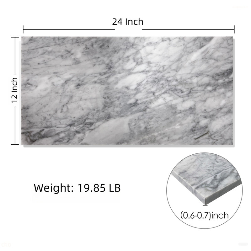 12*24 Carrara Marble, Grey Marble, Natural Marble, For Wall And Floor, Polished Marble Tile
