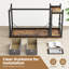 Bureau d'ordinateur avec 2 tiroirs en tissu et crochet pour casque-1129287057-1129287060