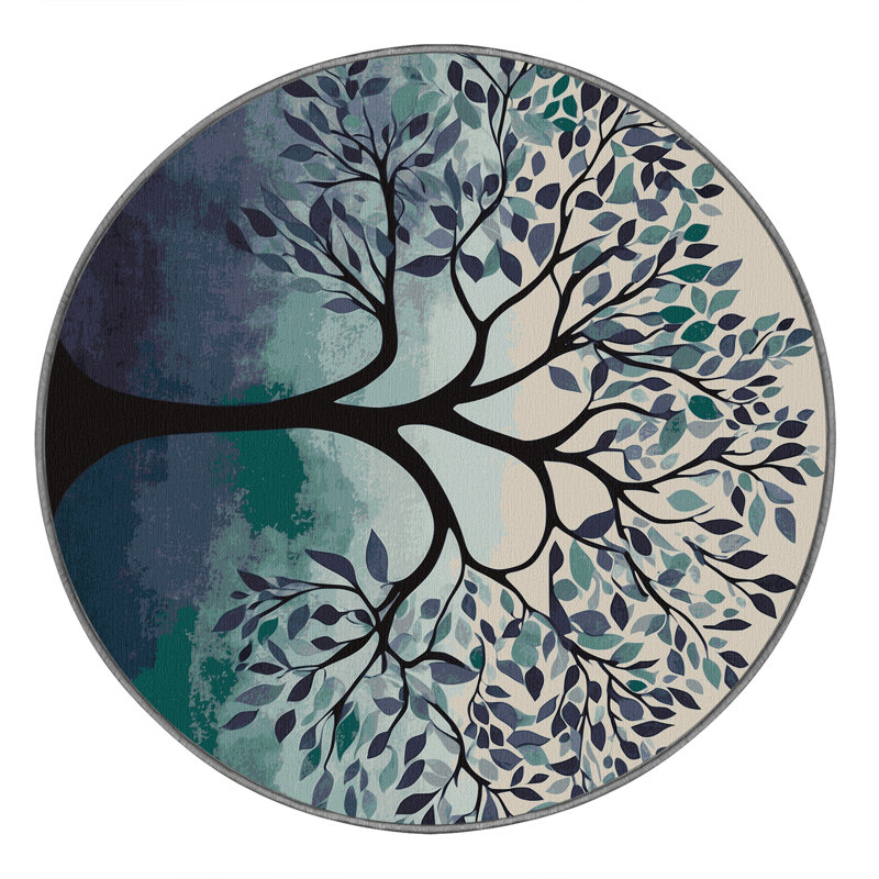 Whimsical Woodland Rug, Round 3'