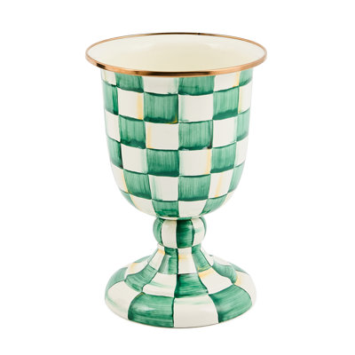 Check Pedestal Vase