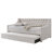 Elanah Upholstered Daybed with Trundle, Botton Tufted Design Bed-79958315-79958317