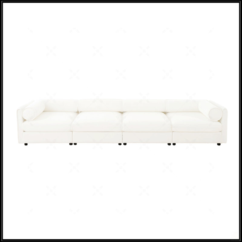 Canapé modulaire modulaire avec rangement, Blanc