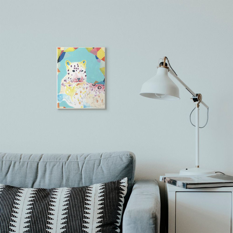 Décoration murale large pour enfant abstract leopard Corbally, Plaque murale, H 15 po x l 10 po x P 0,5 po