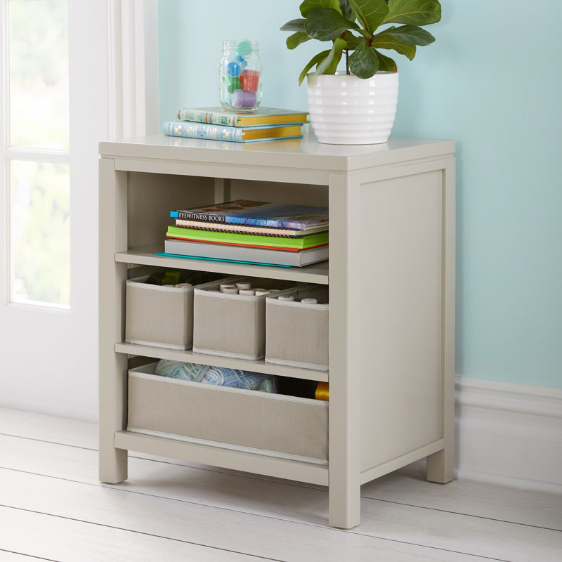 Rangement ouvert pour enfants avec bacs Martha Stewart, Gris