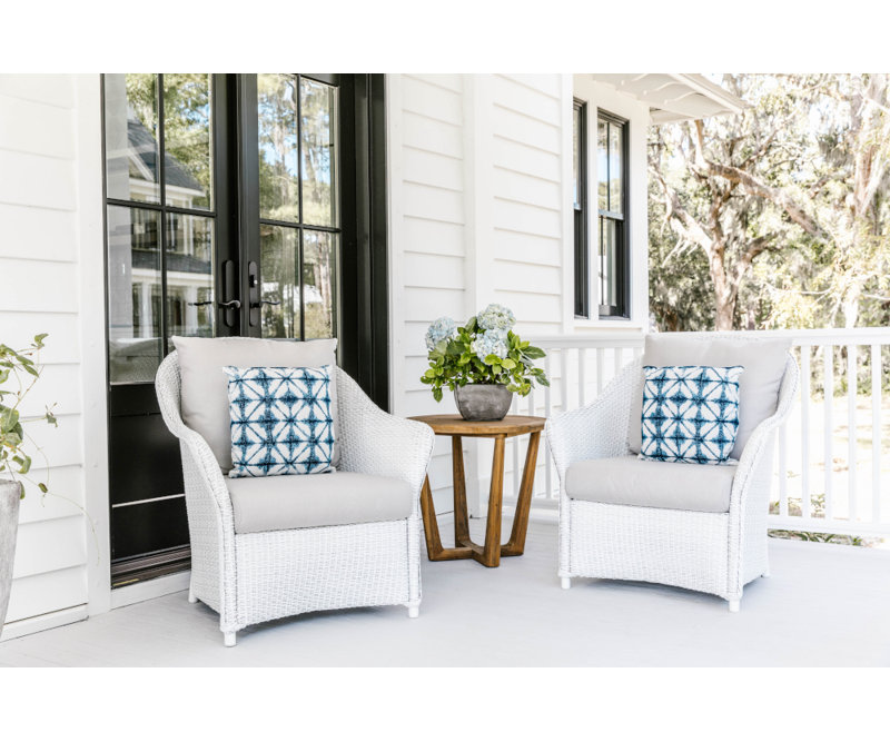 Weekend Retreat Outdoor Lounge Chair, Linen, Callen Pearl