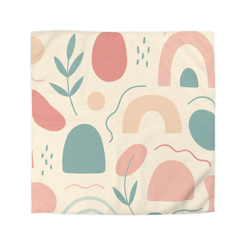  Duvet Covers No 1 Single Piece, Queen Duvet Cover, White/Pink