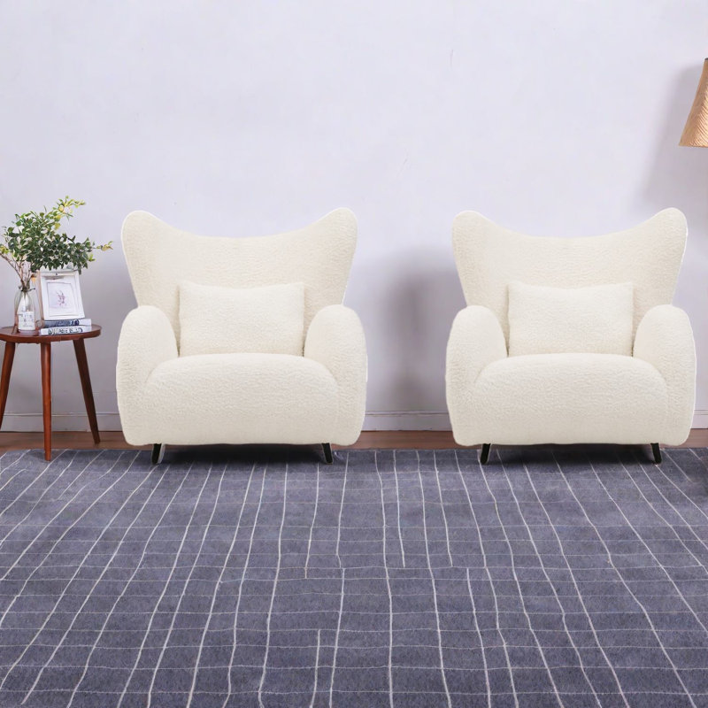 Ensemble de 2 chaises d'appoint modernes Modern