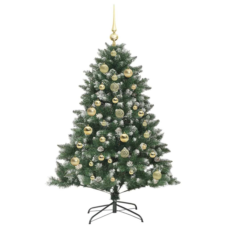 Artificial Christmas Tree with Stand, 4.92' H, Gold