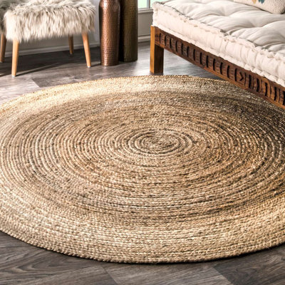 Natural Hand-Woven Jute Rug