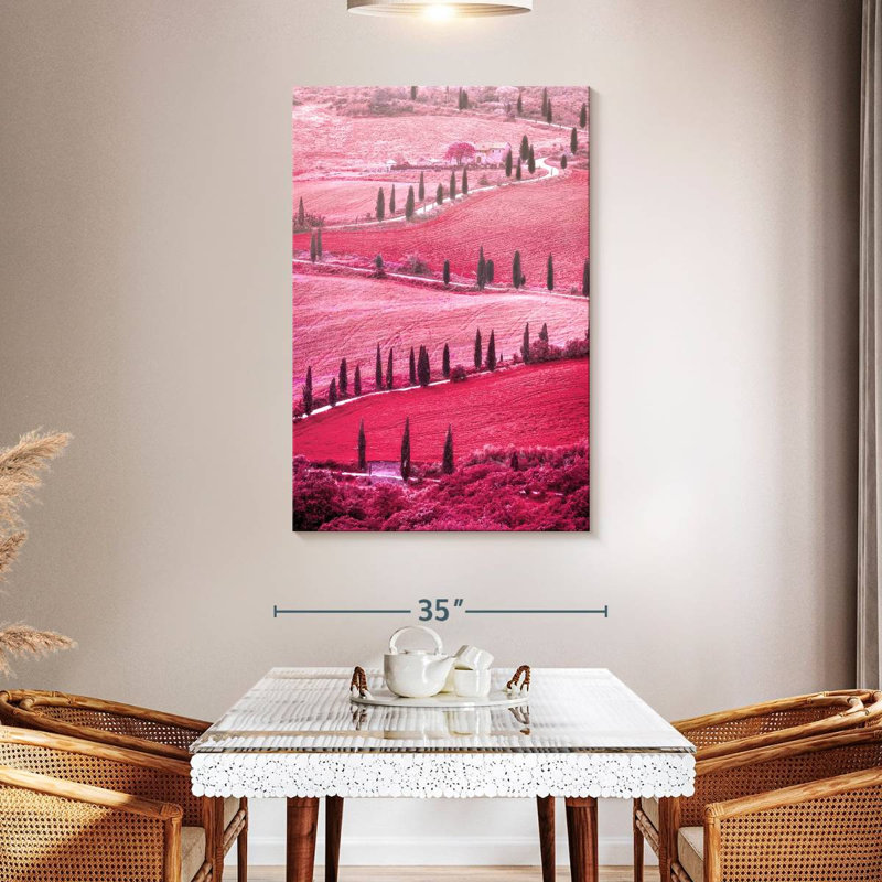 Vallée toscane rose d'Alvord, H 48 po x l 32 po
