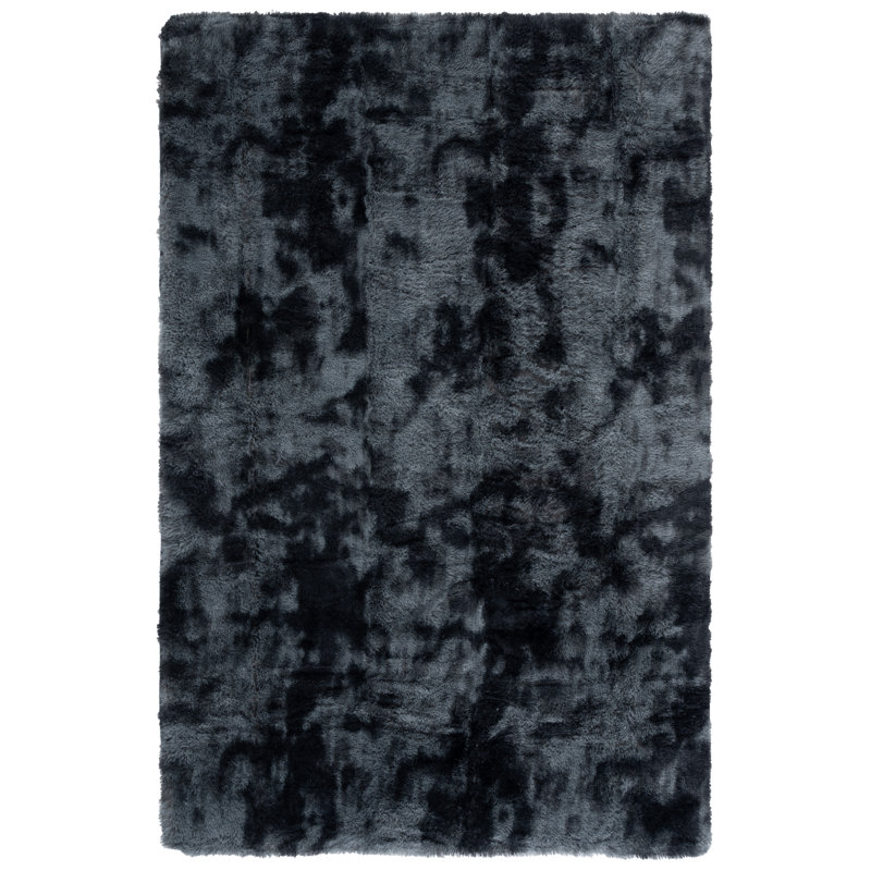 Zakiah Shag Performance Abstract Rug, Rectangle 5' x 8'