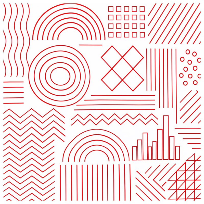 Couvertures d'art géométriques rouges, 60in W x 80in H