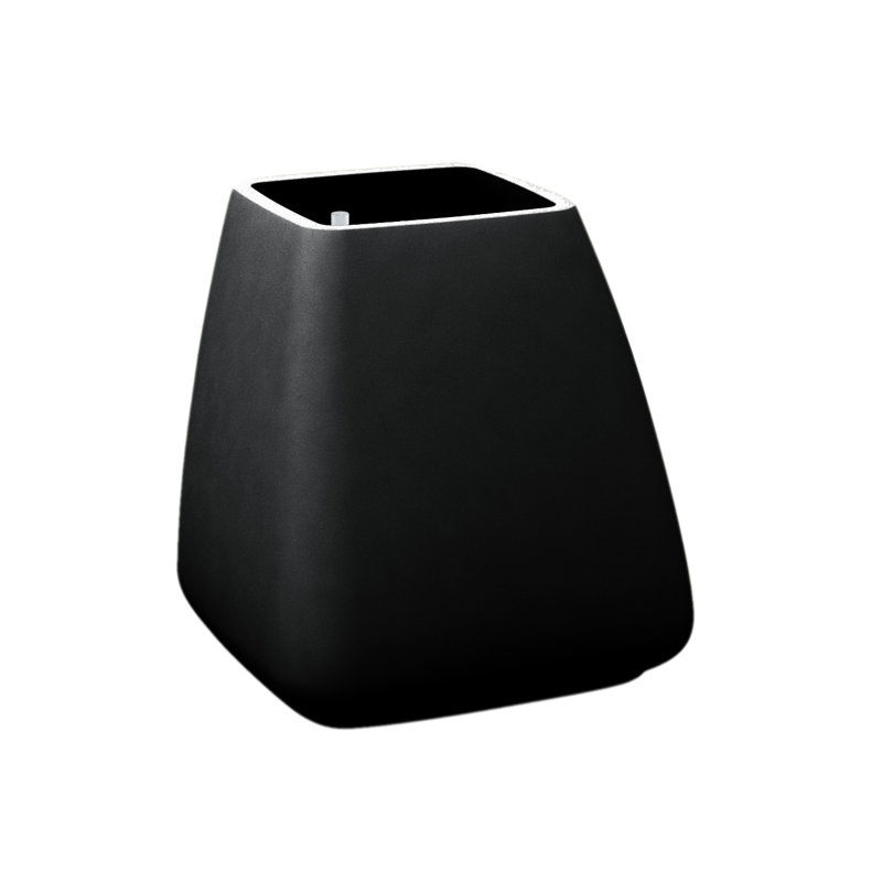 Noma Plastic Pot Planter, 27.5" H x 25.5" W x 27.5" D, Ecru