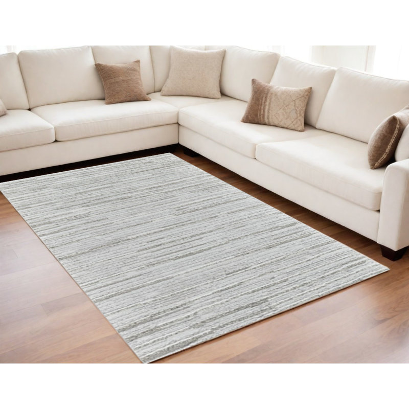 Tapis abstrait gris 5 pi x 8 pi