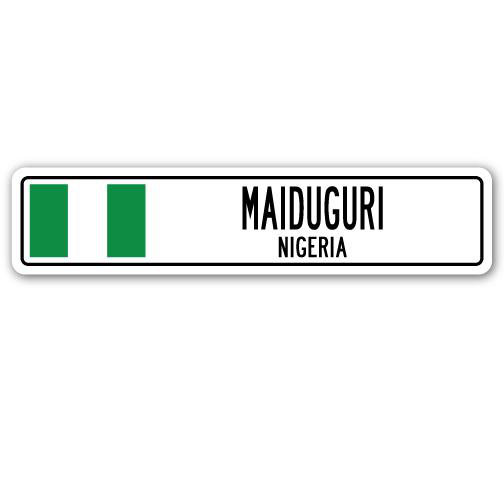 Panneau de signalisation en aluminium à Maiduguri, H 4 po x l 18 po x P 1 po