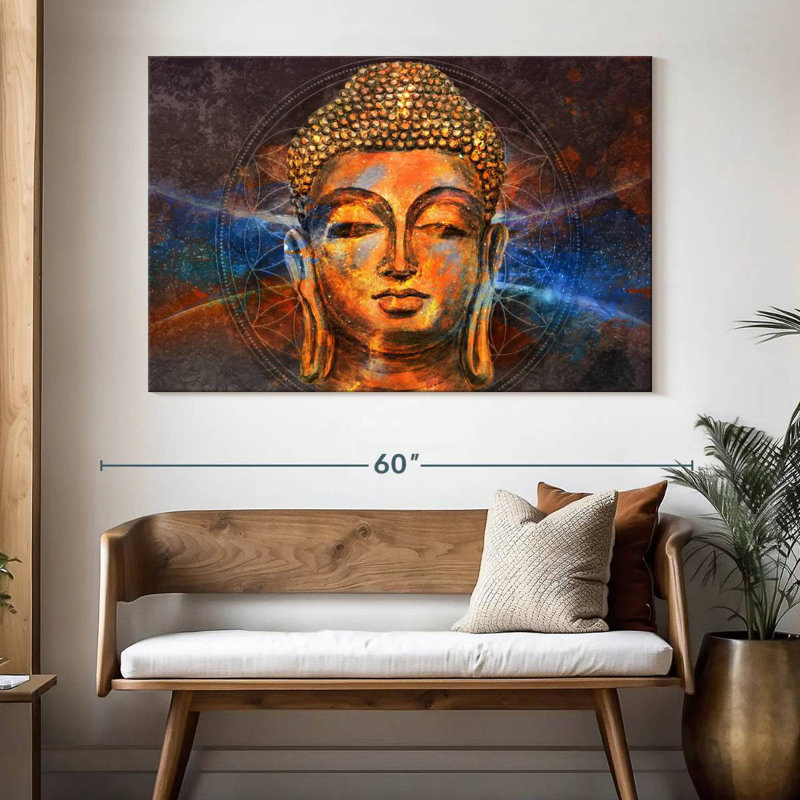 Leisha Buddha Purnima, 34" H x 51" W