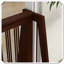 Barrière en bois pour animaux avec support rétractable