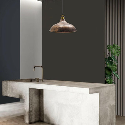 Luminaire suspendu de 1 m de style campagnard avec abat-jour métallique réglable Luminaires suspendus rétro E26, lampes suspendues en métal salon, cuisine, salle à manger, chambre à coucher