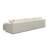 108" L-Shaped Cloud Modular Sectional Sofa For Living Room, Deep 3-Seat Couch With Ottoman, Beige-827140589