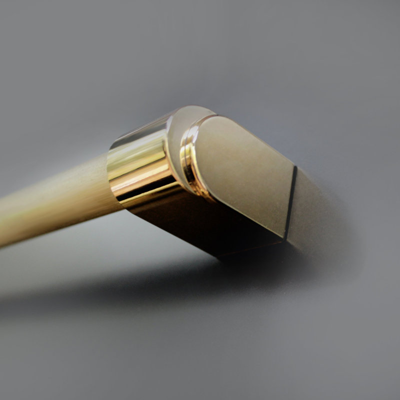 Lunar Eclipse Appliance Pull, 17 1/8", Polished Brass