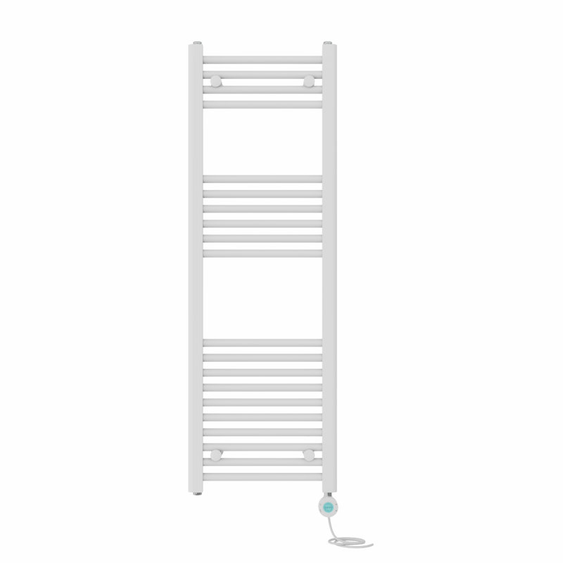 Arlandria Straight Towel Rail Heated Towel Rails, White, 120cm H x 40cm W x 3cm D