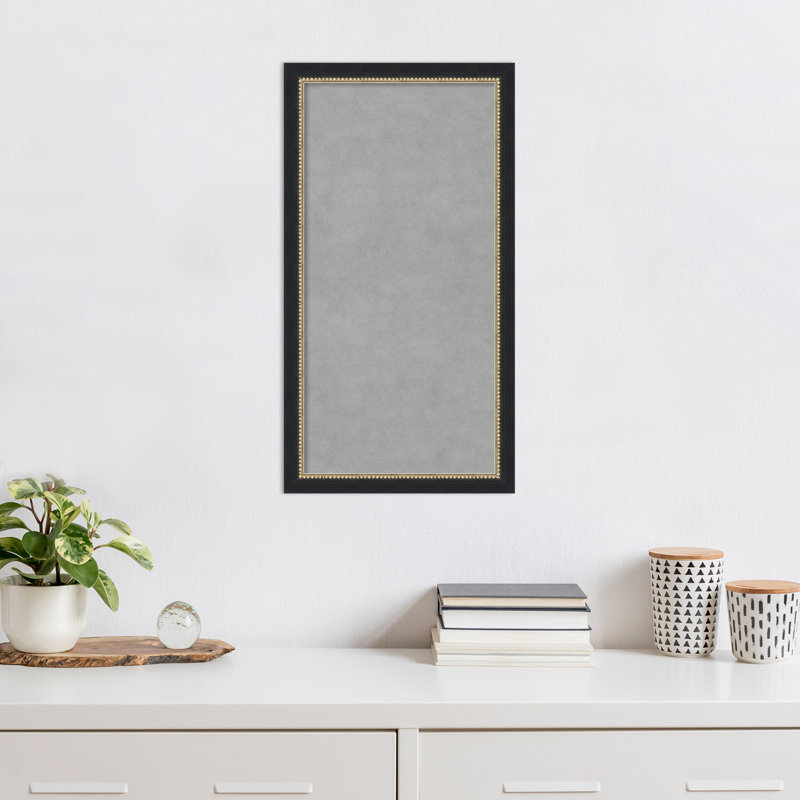 Tableau magnétique encadré noir Belmont, L 14 po x H 26 po, Noir Belmont