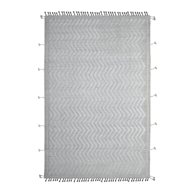 Tapis oriental en laine marocaine tissé à la main 6 pi 2 po x 9 pi 4 po Reflection