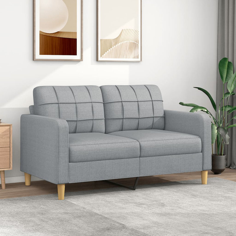 Canapé Adelynna, 100 % polyester gris clair, H 31,5 po x l 62,2 po x P 30,3 po
