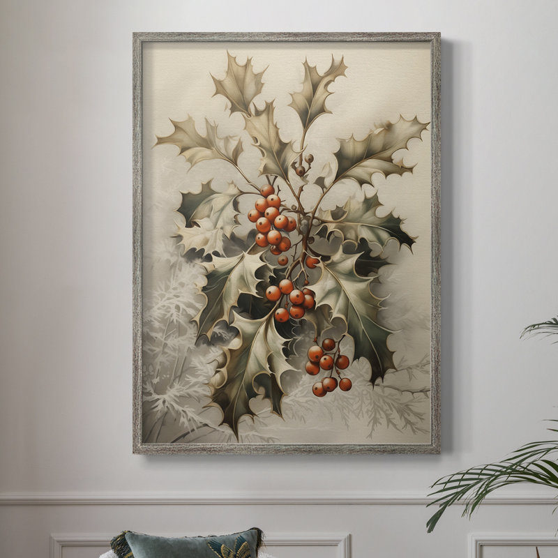 Christmas Holiday Art DCXCVIII Framed Print - Solid Wood, H 15 po x l 12 po