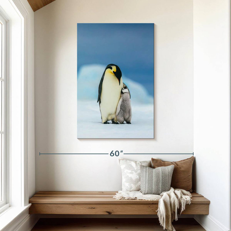 Brampt Loving Mother Penguin, 45" H x 30" W