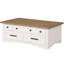 Table basse à plateau relevable avec 2 tables d'appoint Stapleton