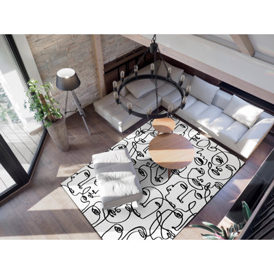 Abstract 134.5cm X 195cm Area Rug