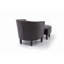 Repose-pieds demi-tonneau, brun foncé-58511665