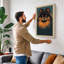 Pomeranian Portrait Modern - Wrapped Canvas-903374976-903374982