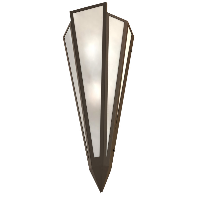Brum 2 - Light Flush Mounted Sconce, Oil Rubbed Bronze, Glass