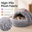 Niche pour chat à capuchon anti-anxieux avec fond antidérapant pour chats d'intérieur et petits chiens Monster-131499566-131499568
