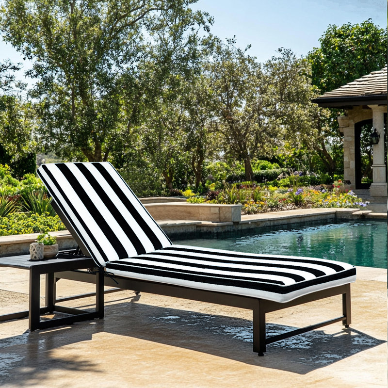 Coussins de chaise d'extérieur 1 pièce, Noir