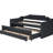 Twin Size Daybed With Trundle And 3 Container , Grey - Firm Contemporary Upholstered & Drawers, Robust Classy-1025502566