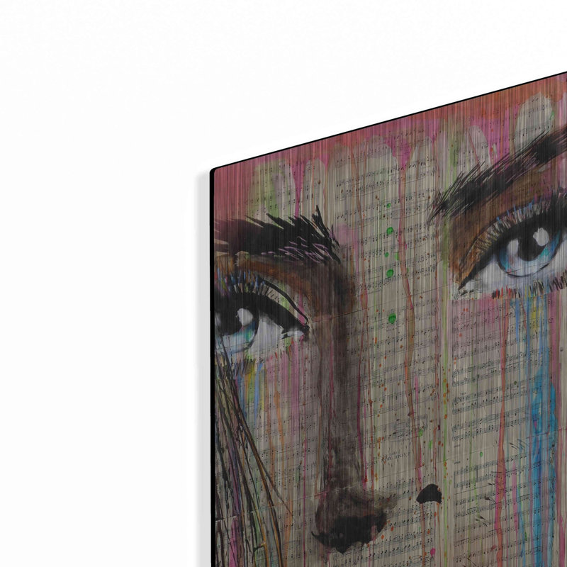 Ivy Bronx «Jaime Mon Amour» par Loui Jover, art mural en métal, H 24 po x l 16 po
