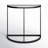 Cricklade 32'' Glass Top Console Table-566966452