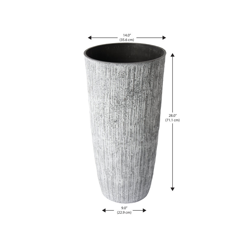 Chupp Composite White Bark Pot Planter