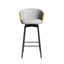 Chaises de bar pivotantes en velours de 4, confortables et élégantes, faciles à assembler, pour le bar, le restaurant, la salle à manger, le bureau, les tabourets noirs / gris à 360 °, les sièges, pour nettoyer,-695815386-695815387-695815383