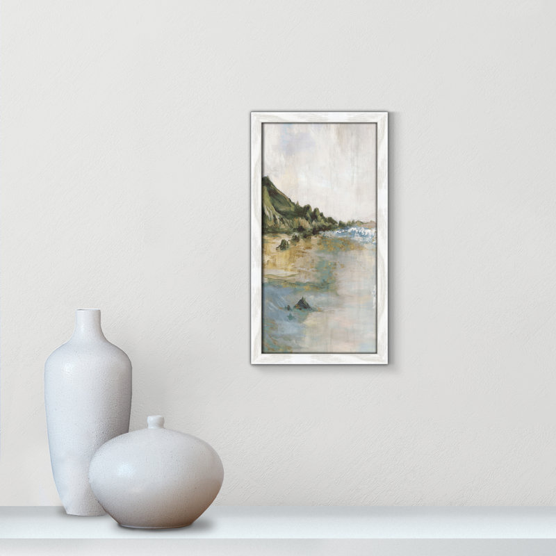 Impression «Tide’s Edge» par Casa Fine Arts, H 17 po x l 9 po x P 0,75 po, Reproduction encadrée sans passe-partout, Blanc