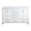 60 po X P 22 po P 35,4 po Meuble-lavabo gris H avec comptoir et lavabo blancs-1171583467