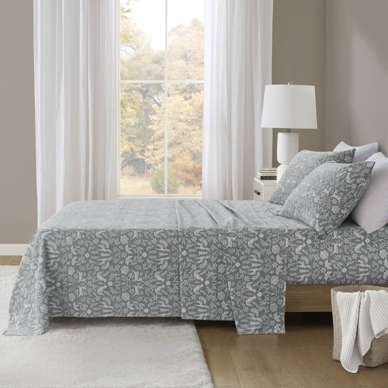 Ensemble de literie en flanelle de coton luxueux et confortable pour la chaleur hivernale, parfait pour les nuits douillettes