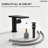Single Hole Bathroom Faucet, Single-Handle Waterfall Sink Faucet with Drain Assembly-127359493