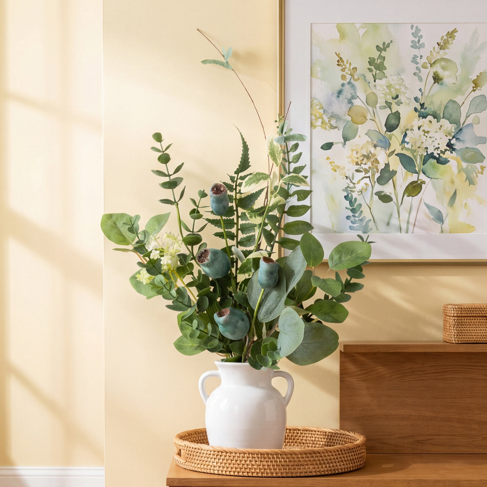 Green Pod Foliage Stems